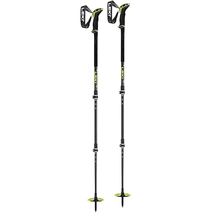 LEKI Guide 3 Skistöcke, verstellbar 110-150 cm, Aluminium, Black-Neonyellow-dk Anthracite – Bild 2