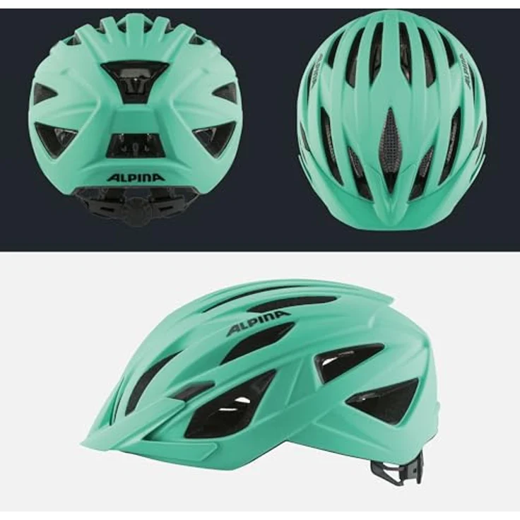 ALPINA PARANA Fahrradhelm, Tourenhelm mit individuell anpassbarem Sitz, Fliegennetz und hoher Sicherheitsstandards, grau – Bild 4