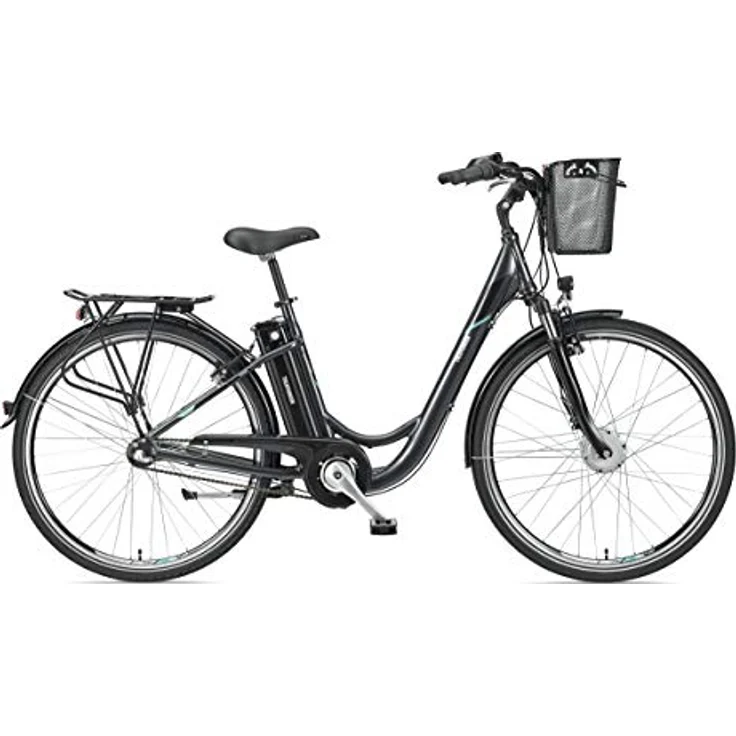 TELEFUNKEN E-Bike Damen 28 Zoll Elektrofahrrad - 3-Gang Shimano Nabenschaltung mit Rücktritt, Pedelec Citybike Alu mit Fahrradkorb, Frontmotor 250W /10,4Ah / 36V Sitzrohrakku, RC830 Multitalent, silber – Bild 2