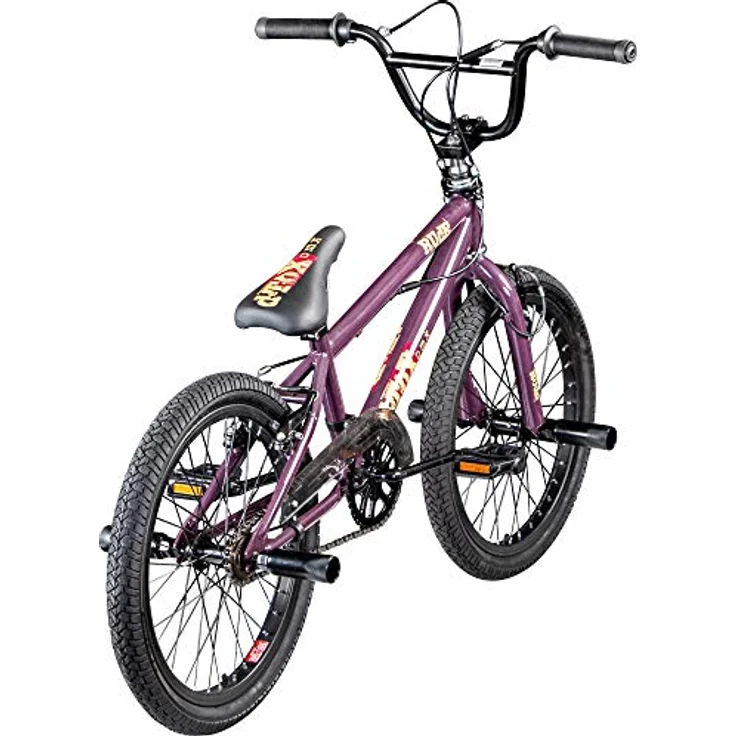deTOX BMX-Rad Rude Limited, 20 Zoll, 1 Gang, unisex, 4 Pegs, 360° Rotor, grau/blau, geeignet für Fahrer ab 140 cm – Bild 3