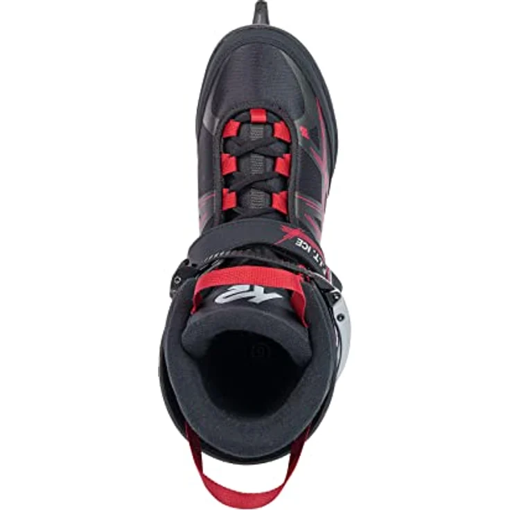K2 Skates Herren Schlittschuhe F.I.T. ICE, black - red, 25G0410.1.1.080 - Original Softboot, Stability Plus Cuff, Stainless Steel Blade, Water-repellent – Bild 3