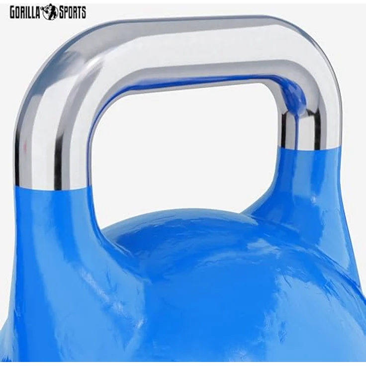 GORILLA SPORTS® Kettlebell Competition - Gewicht 8 kg bis 40 kg, in 9 Farben - Wettkampf Kugelhantel aus Massivstahlguss - Fitness, Krafttraining, Gym – Bild 5