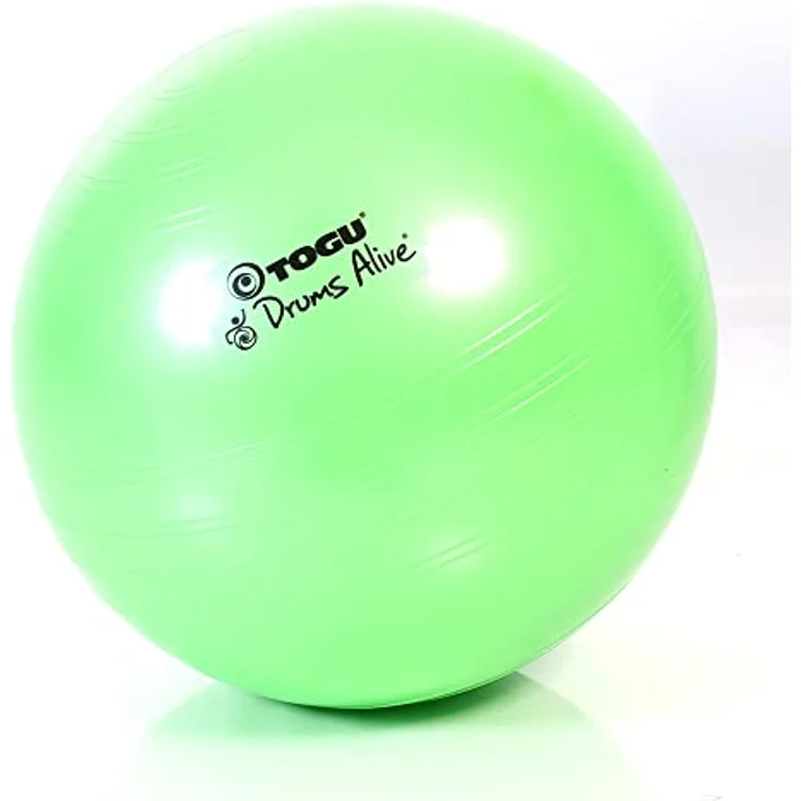 TOGU Original Drums Alive Ball Fitnessball 65 cm, Gymnastikball zur Verbesserung von Koordination und Gleichgewicht, belastbar bis 500 kg, Made in Germany – Bild 1