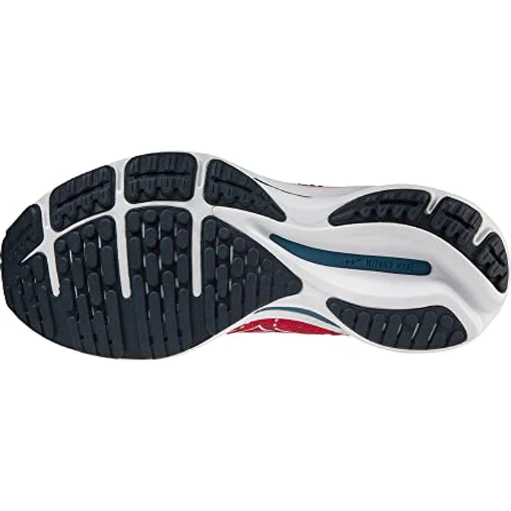 Mizuno Wave Rider 25, Laufschuhe für Damen mit Mizuno Enerzy und X10 Laufsohle, Rot, Größe 38 – Bild 2