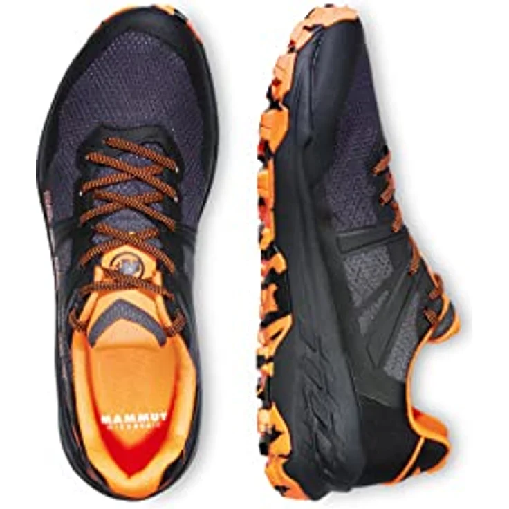 Mammut Sertig II Low Men, Herren Wanderschuhe, leichter Multifunktionsschuh mit EVA-Zwischensohle und Gummigrip, Schwarz (Größe 44) – Bild 2