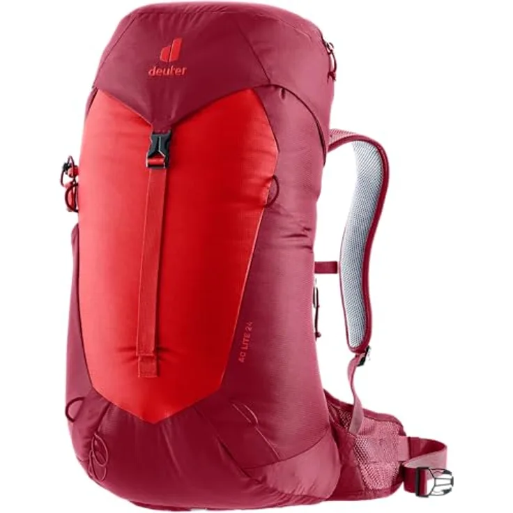 Deuter Herren Ac Lite 24 Wanderrucksack, Cherry-masala, 24 Lang - Maximale Belüftung und Tragekomfort