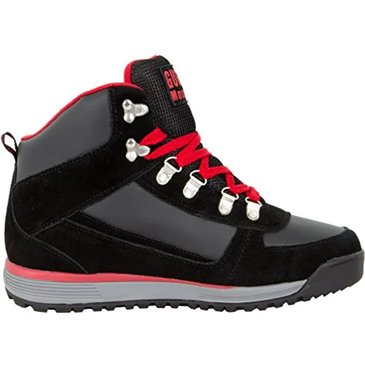 GUGGEN MOUNTAIN M010 Herren Wanderschuhe, atmungsaktiv und wasserabweisend, Schwarz-Rot, EU 44 – Bild 5
