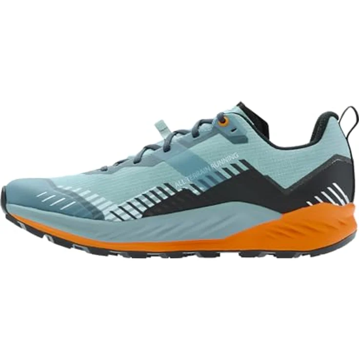 Lowa AMPLUX 2 GTX Herren Halbschuh, wasserdicht mit GORE-TEX-Membran, rauchblau/orange, Größe 9 – Bild 3