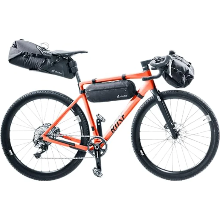 Deuter Velotasche Saddle Pack, 16 l, wasserdicht mit Roll-Top und elastischem Kompressionszug – Bild 5