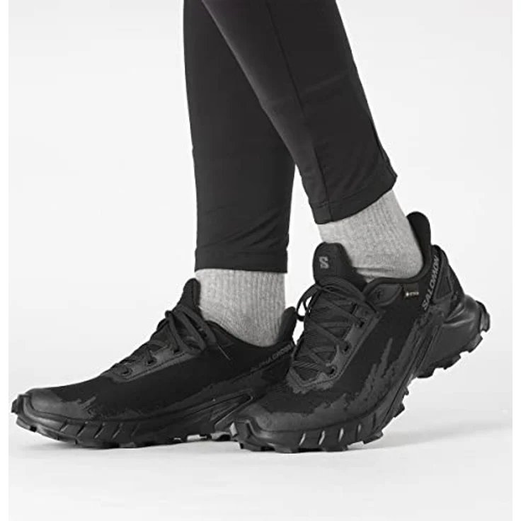 Salomon Alphacross 4 GTX, Damen Laufschuhe mit GORE-TEX-Membrane, Schwarz, Größe 40 – Bild 2