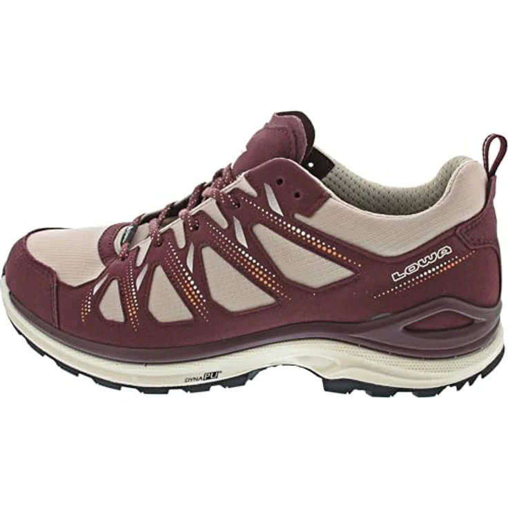 Lowa Damen Walkingschuhe Innox Evo II GTX Ws, winddicht und wasserfest, GORE-TEX®, Bordeaux/Ton – Bild 1
