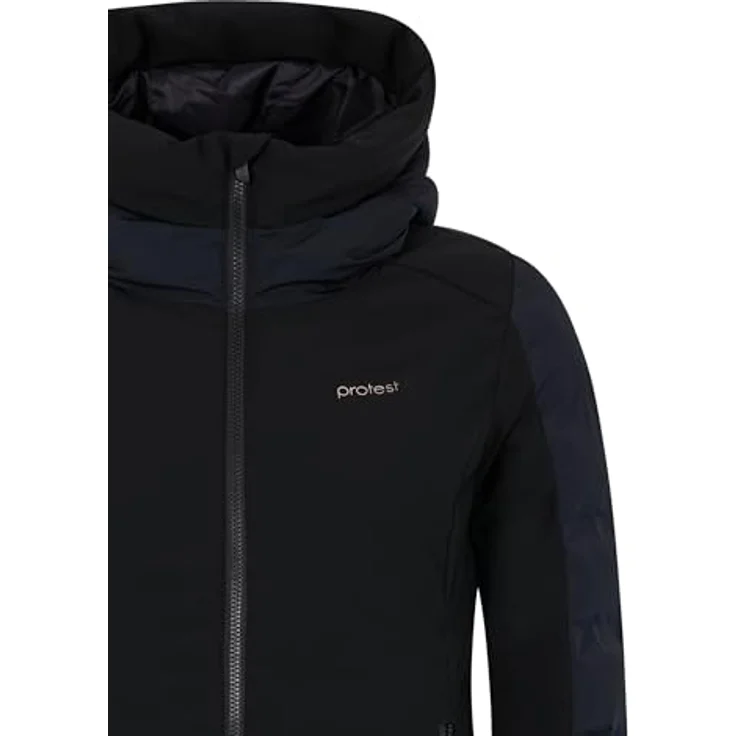 Protest Mercury Skijacke Damen, wetterbeständige Winterjacke in Schwarz mit Isolierung und verstellbarer Kapuze, Größe 42 – Bild 4