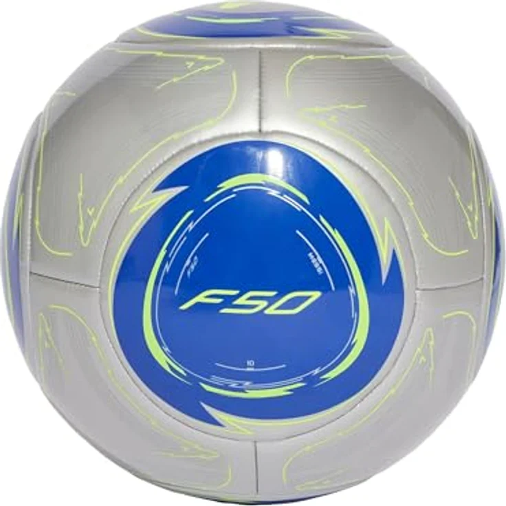 adidas Performance Fußball MESSI CLB (1-St) in Silver Metallic / Lucid Blue / Solar Yellow, Größe 5 – Bild 2