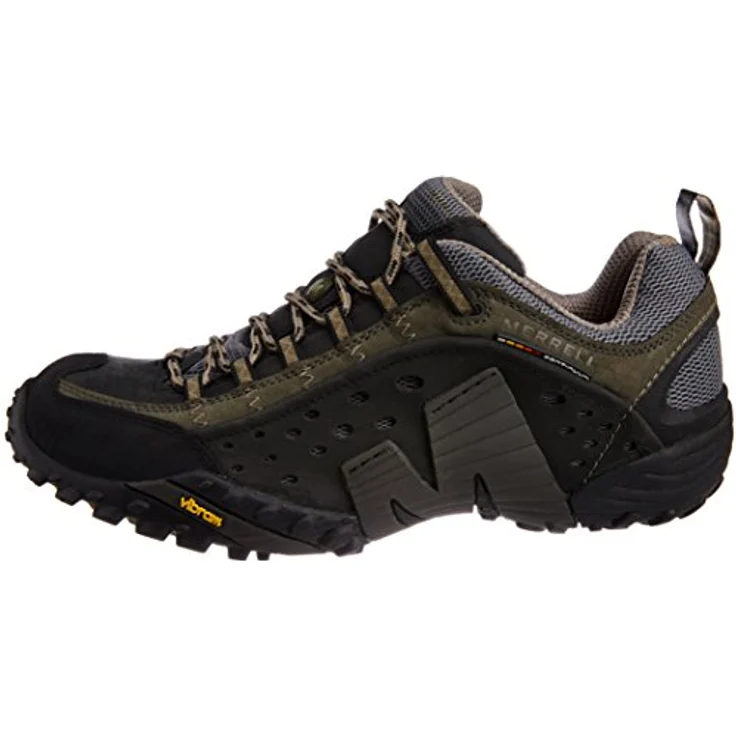 Merrell Intercept Herren Wanderschuhe, Outdoor Trekkingschuh aus Leder, Schwarz, Größe 41.5 – Bild 8