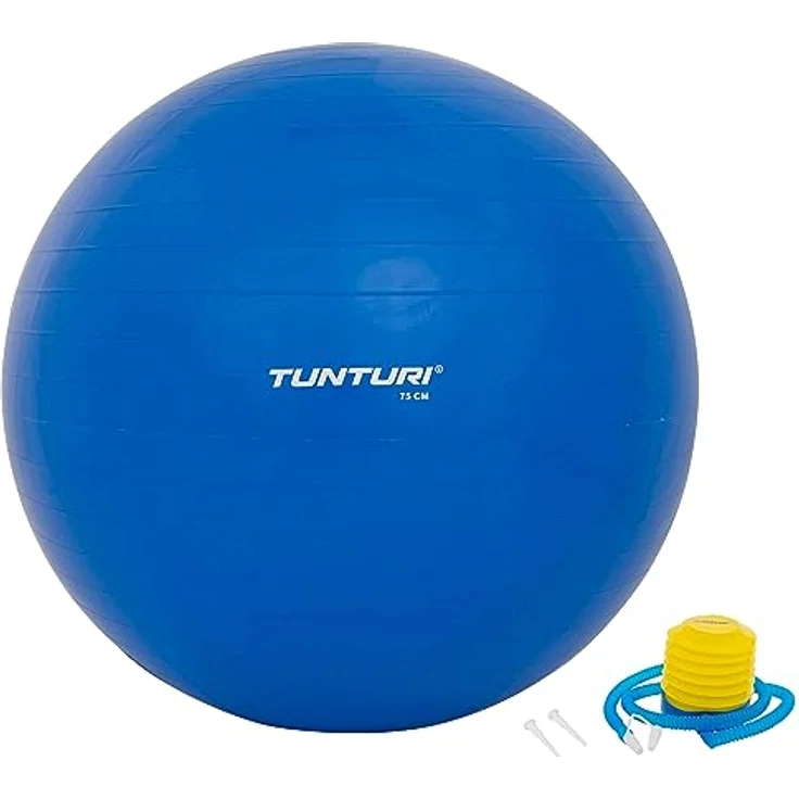 Tunturi Gymnastikball 90 cm, Fitnessball für Yoga, Pilates, Sitzball für Home Office, Büro – Bild 1