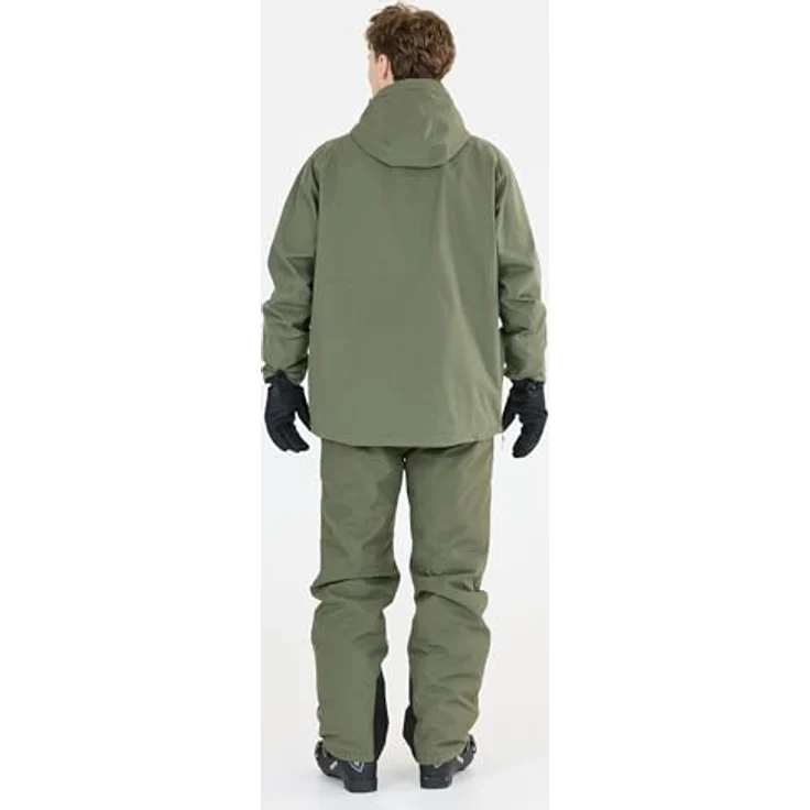 Slope Ruki M Ski Anorak, wasserdichte Skijacke mit 15.000 mm Wassersäule, grün, Größe M – Bild 4