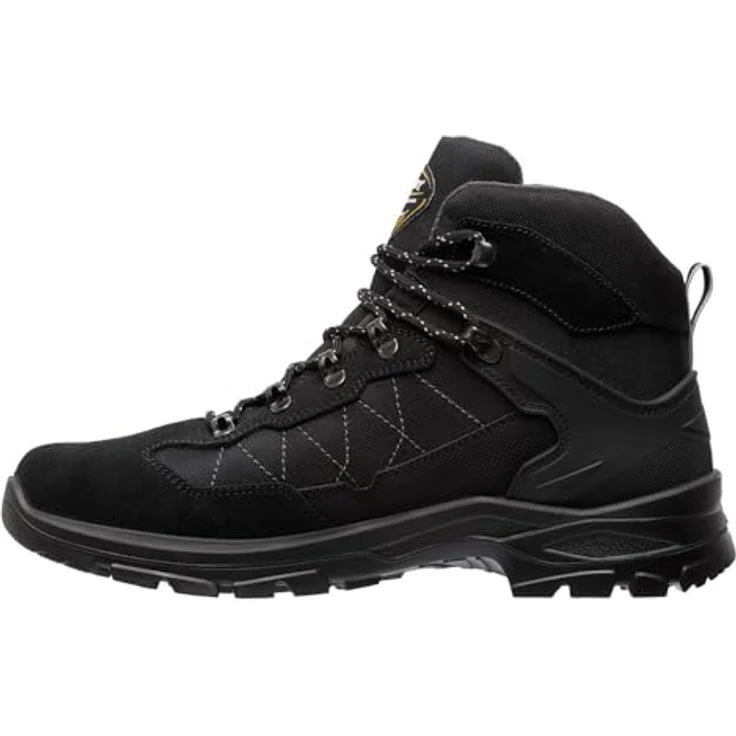 Grisport Scout Mid 01, Unisex Wanderschuhe mit PU Hiking Mono-Aussensohle, wasserabweisend und atmungsaktiv, schwarz, Größe 47 – Bild 3