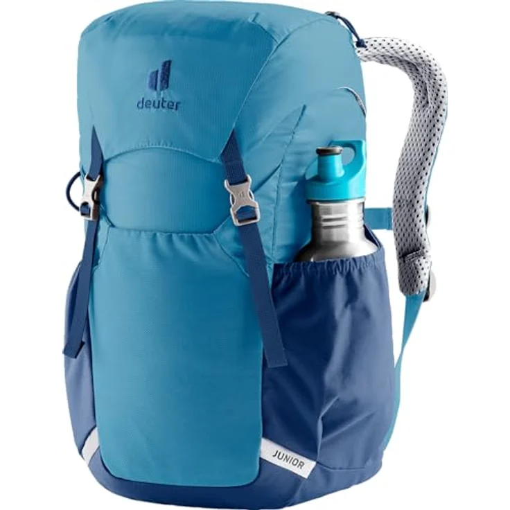 deuter Junior Kinderrucksack (18 L), angenehme Belüftung, reflektierende Elemente, schwarz – Bild 5