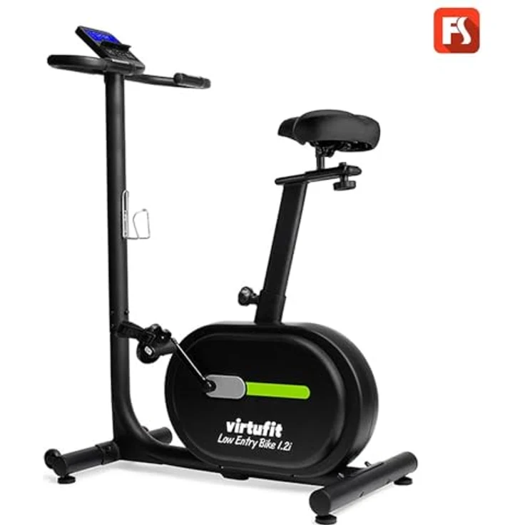 VirtuFit Low Entry Bike Heimtrainer Fahrrad 1.2i - Klappbar, Seniorengeeignet, Indoor mit niedrigem Einstieg, Schwarz – Bild 4