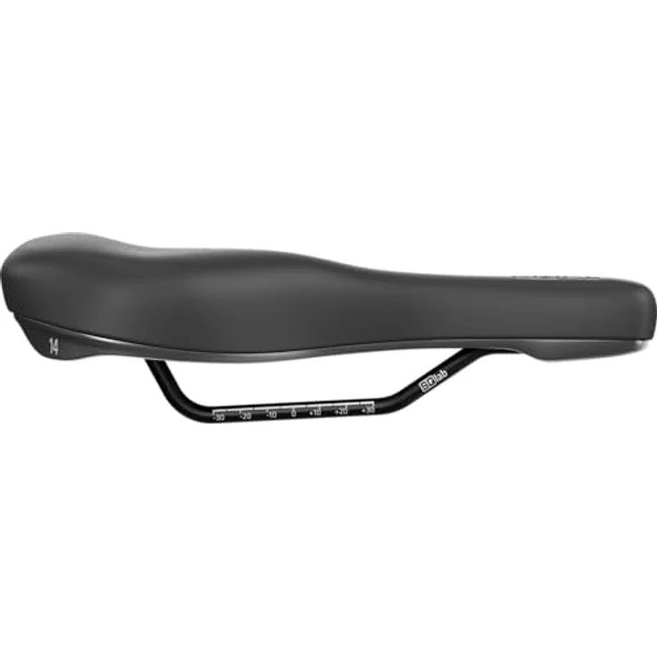 SQlab Sattel 601 Ergolux 2.0, Trekking & City Fahrradsattel mit 16 cm Breite, Druckentlastung und hohe Belastbarkeit bis 130 kg, Schwarz – Bild 4