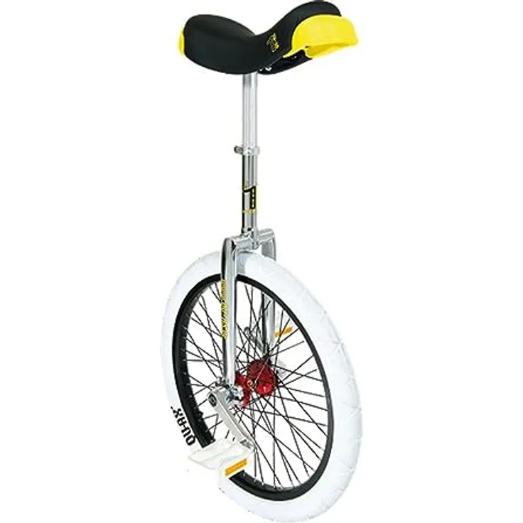 QU-AX Profi ISIS Einrad weiß/Silber, Hochwertiges Einrad mit ISIS Nabe