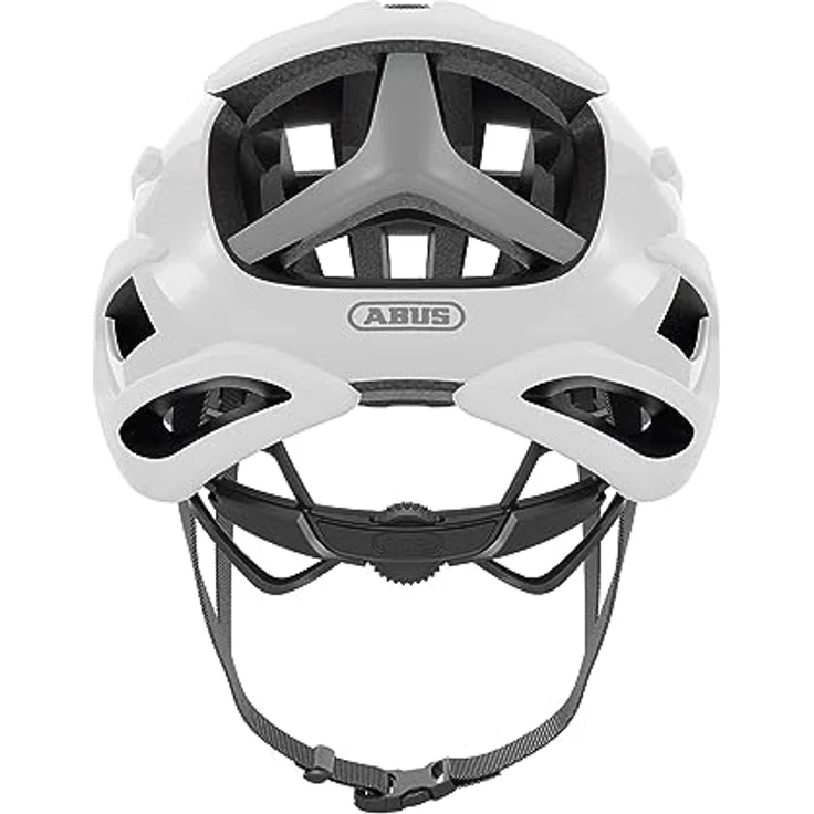 ABUS Rennradhelm AirBreaker - High-End Fahrradhelm für den professionellen Radsport - innovative Wabenstruktur für optimale Belüftung und Aerodynamik - Weiß, Größe S – Bild 3