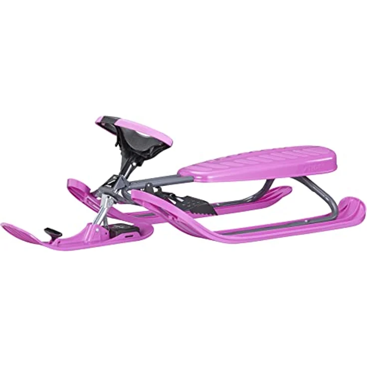 STIGA Snowracer Curve – Robuster Lenkschlitten mit Bremse und Zugseilwinde – Stahlrahmen Bobschlitten für Kinder und Erwachsene bis 90 kg – Winter Schlitten ab 7 Jahren – Bild 1