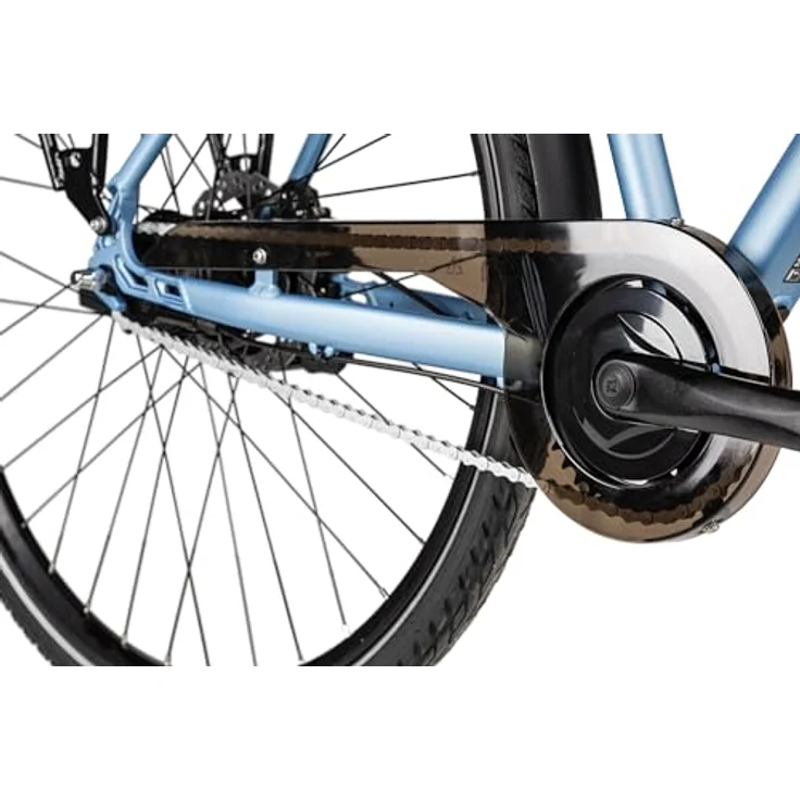 2R Manufaktur TRX GO Trapez Citybike, 28 Zoll, mit SR Suntour Federgabel, hydraulischen Scheibenbremsen und Nabenschaltung, hellblau, 56 cm – Bild 3