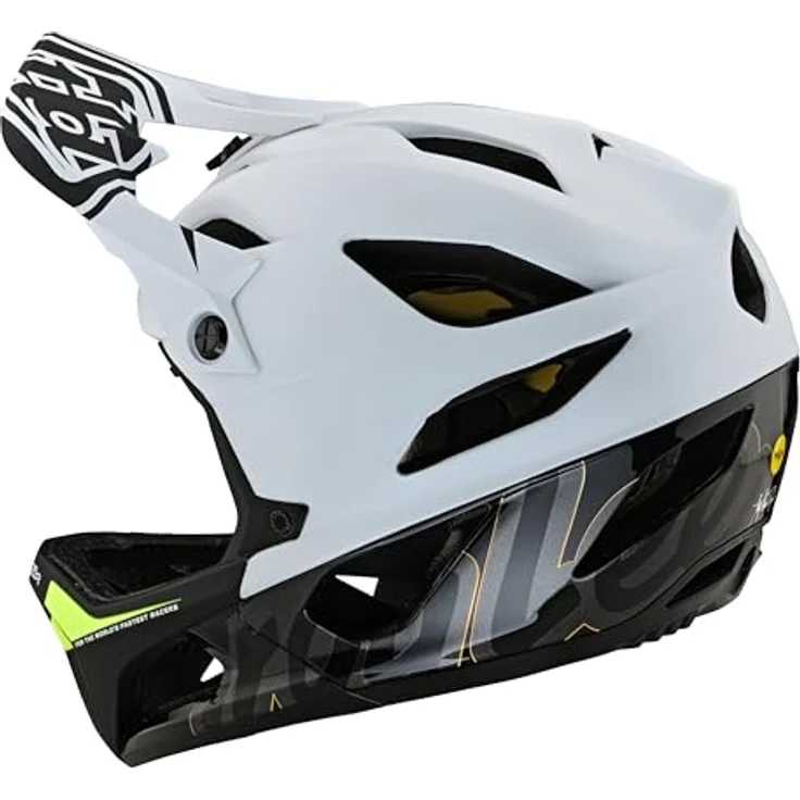 Troy Lee Designs Stage MIPS Helm, Mountainbike-Helm mit 14 Belüftungsöffnungen, Farbe: signature white, Größe: XL/XXL (60-63 cm) – Bild 2