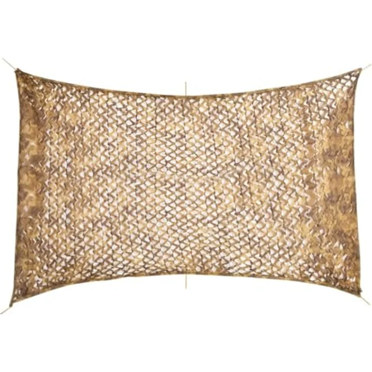 vidaXL Tarnnetz 410x285 cm, wasserabweisend und UV-beständig, Sandfarbe mit Aufbewahrungstasche – Bild 1