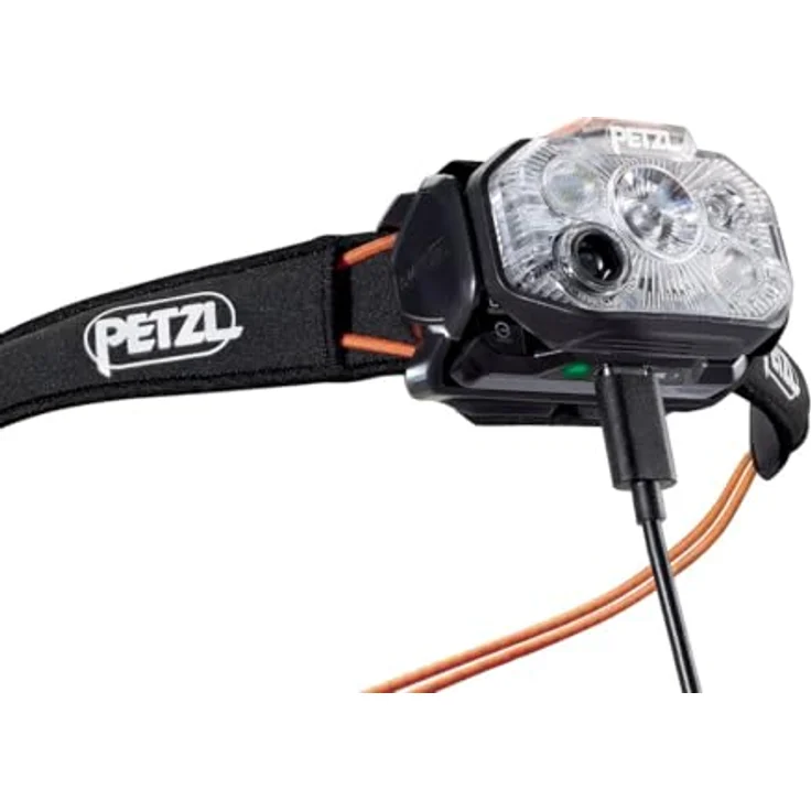 PETZL Swift RL, 1200 Lumen Stirnlampe mit REACTIVE LIGHTING, wiederaufladbar und ultraleicht, schwarz – Bild 3