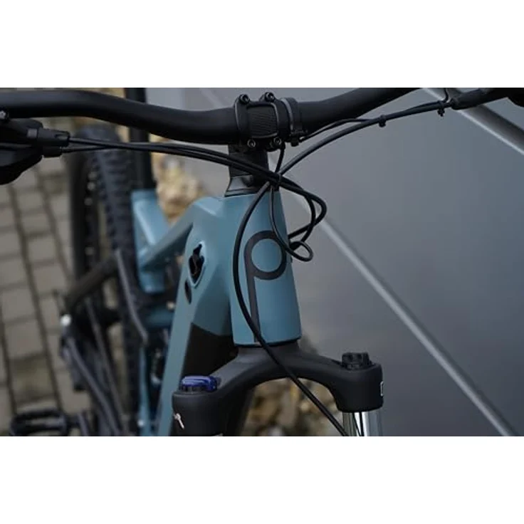 Prophete DICE 4.0 Full-Suspension E-MTB 27,5" – AEG 48V Mittelmotor 250W, bis 160 km Reichweite, Shimano Cues 10-Gang, Suntour Federgabel, Hydraulische Scheibenbremsen, MTB Memory Sattel, Grau/Schwarz – Bild 8