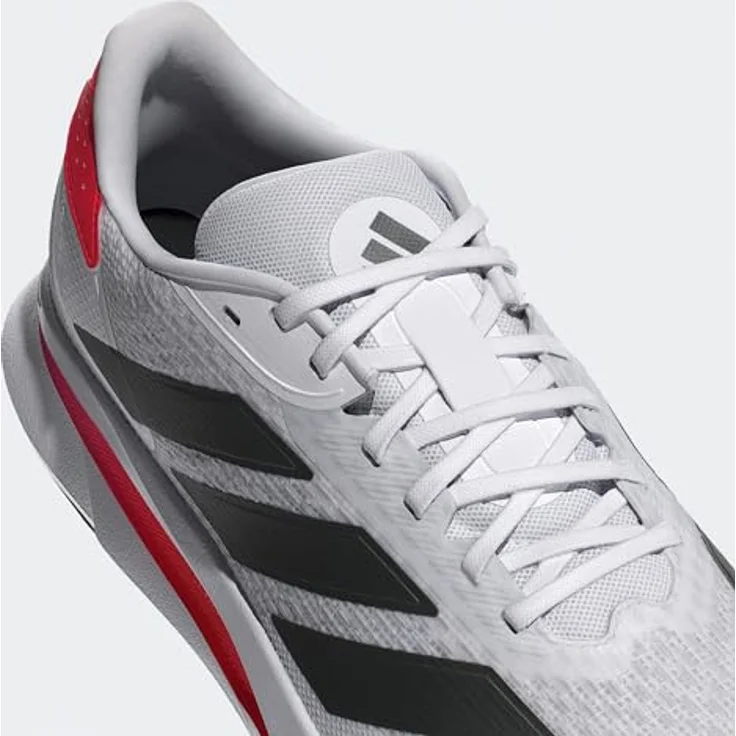 adidas Duramo Sl2, Herren Laufschuhe mit LIGHTMOTION-Dämpfung, atmungsaktiv, Größe 44, Weiß/Rot/Schwarz – Bild 5