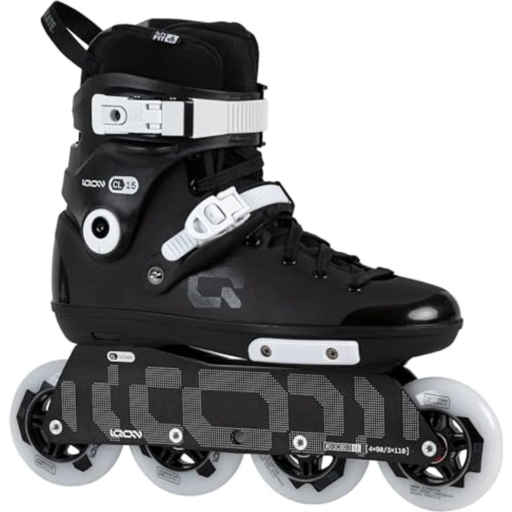 My fit Iqon CL 15 Black Edition, Inline Skates mit 90 mm Rädern und individuellem Schaft, schwarz – Bild 1
