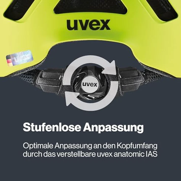 Uvex Sports Urban Planet LED, Velohelm (58 - 61 cm) mit Hartschalenkonstruktion, 14 Belüftungsöffnungen und integrierter LED-Beleuchtung, Lime matt – Bild 5