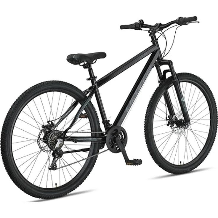 Licorne Bike Thunder Premium Mountainbike, Discbremse, 29 Zoll, Schwarz, für Damen, Herren, Mädchen und Jungen, robuster Stahlrahmen, hochwertige Kettenschaltung – Bild 3