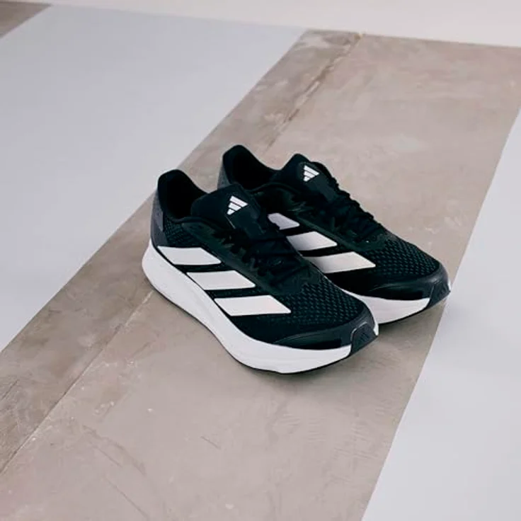 Adidas Duramo SL2 Laufschuhe Herren, cblack/ftwwht/grefiv, atmungsaktives Obermaterial, gepolsterte Zwischensohle, rutschfeste Gummisohle – Bild 22