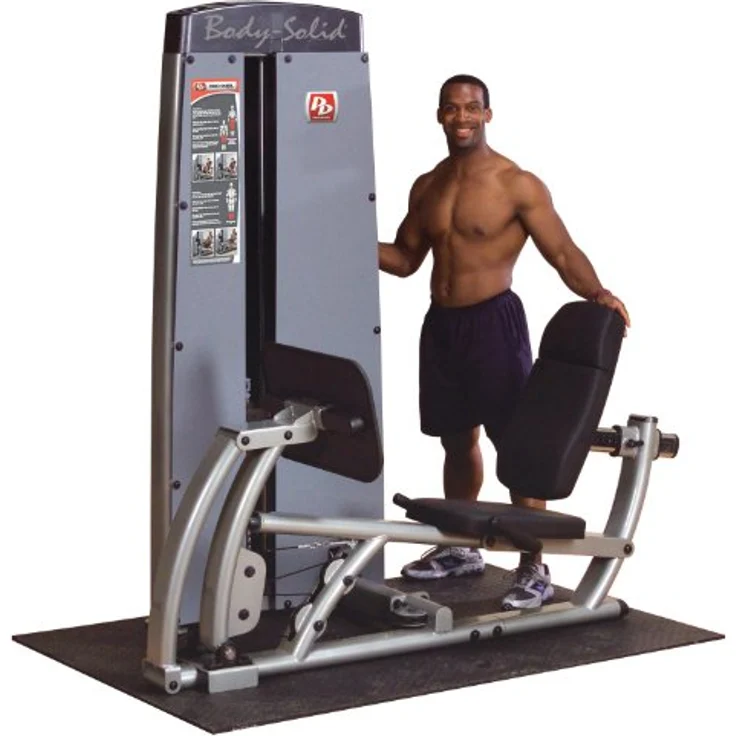 Body-Solid Beinpresse und Wadenmaschine "Pro Dual" 95 kg, Fitnessgerät für Beine, Silber/Schwarz – Bild 1
