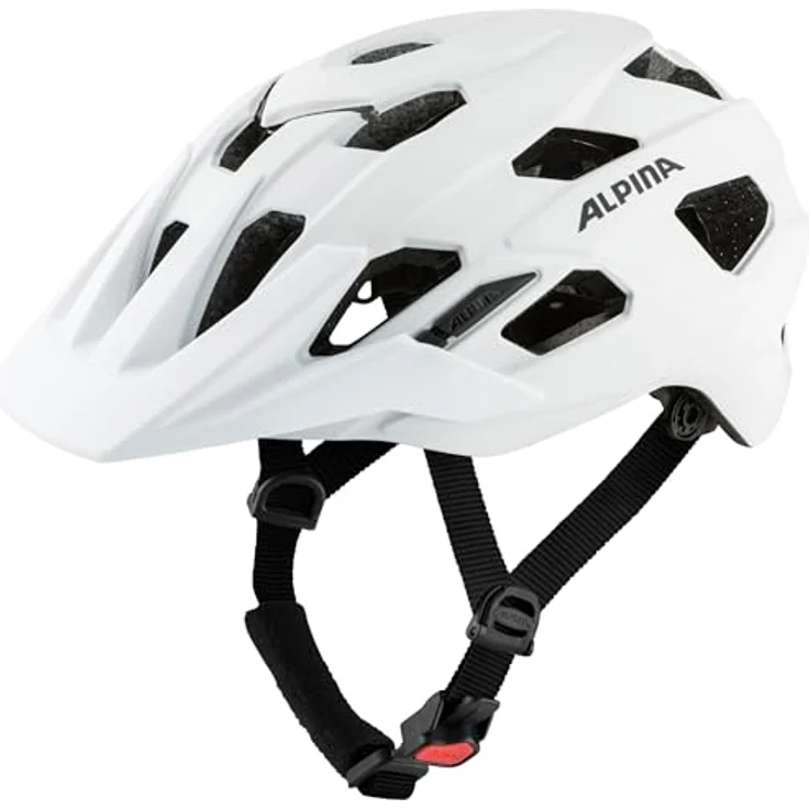 ALPINA PLOSE MIPS, Enduro & MTB Fahrradhelm mit antibakteriellen Polstern, weiß matt, M (52-57 cm), individuell anpassbar, optimaler Schutz – Bild 1