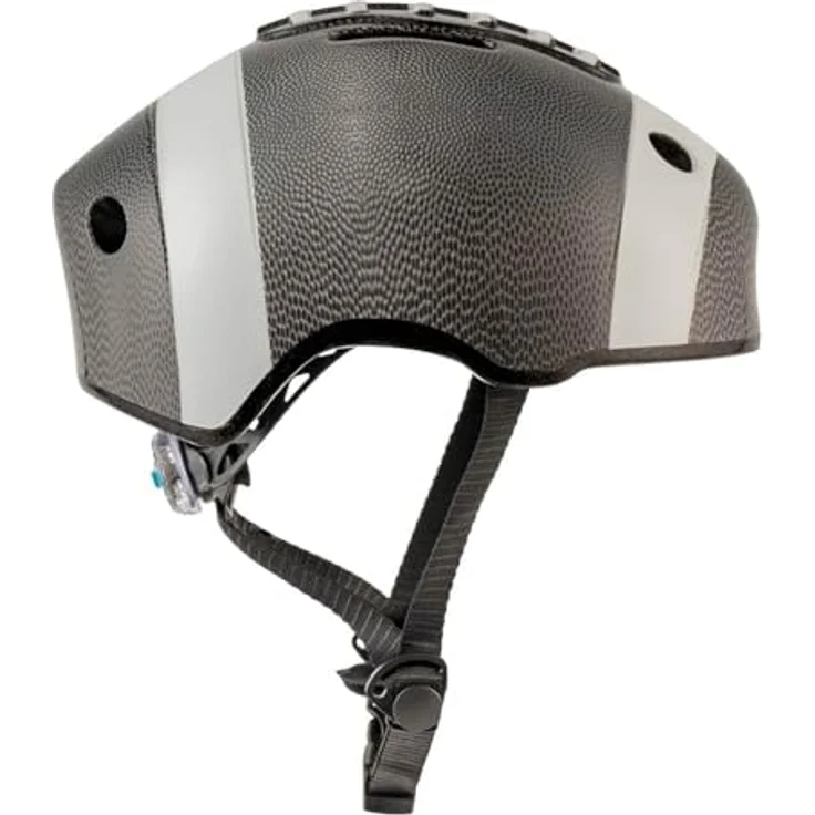 Crazy Safety Football Fahrradhelm, schwarz, für Kinder (49 - 55 cm) mit leichtem Design, optimaler Passform und Belüftungssystem – Bild 3