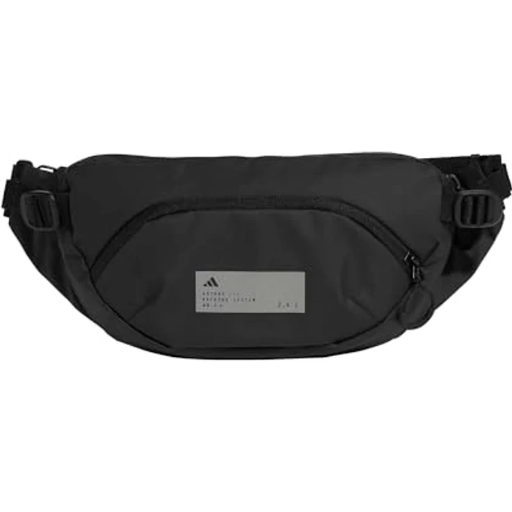 adidas ADIDAS HYBRID WAISTBAG, Laufgürtel mit 2,4 L Volumen, Schwarz/Reflektierendes Silber – Bild 1
