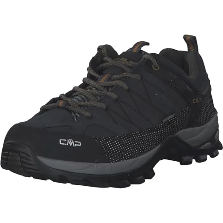 CMP Campagnolo Rigel WP, Herren Wanderschuhe, Wasserdichtes Veloursleder mit griffiger Sohle, Grau – Bild 1