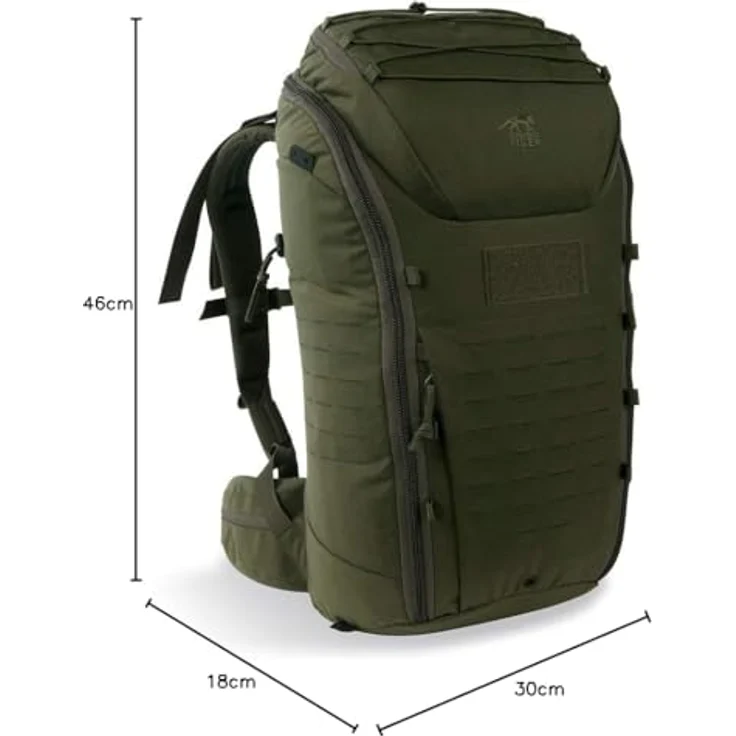 Tatonka Tasmanian Tiger Modular Pack 30, Wanderrucksack mit MOLLE-System, 30 Liter, Olive – Bild 3