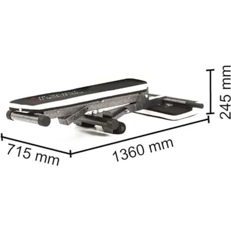 Toorx Fitness Multi Fit WBX-40 - Ab & Back Trainer, kompakte Multibank für gezieltes Arm-, Bein-, Rücken- und Bauchtraining – Bild 4