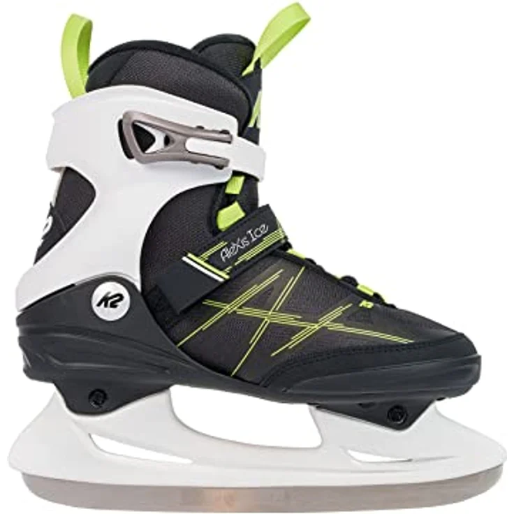 K2 Skates Damen Schlittschuhe ALEXIS ICE, Stabilität Plus Cuff, rostfreie Kufen, grau-grün – Bild 2