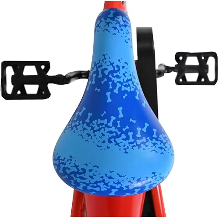 Volare Kinderfahrrad Paw Patrol, 14 Zoll, Rot/Blau, mit abnehmbaren Seitenrädern, höhenverstellbarem Sattel und Lenker, für Jungen – Bild 5