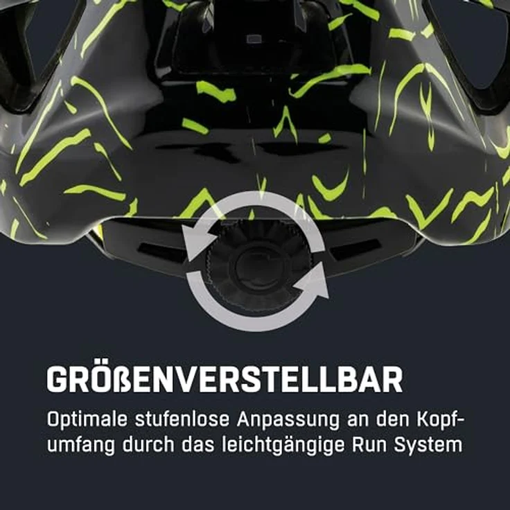 Alpina Kids Pico Black - Neon Yellow Gloss, Größe 50 - 55 cm - Fahrradhelm, Farbe Schwarz – Bild 7