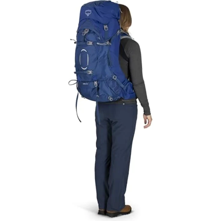 Osprey Ariel 65 WXS-S, Wanderrucksack mit 75 cm Volumen, ceramic blue – Bild 9