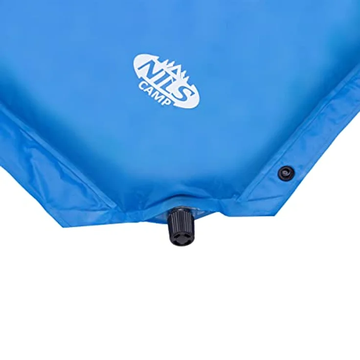 NILS CAMP NC4060 selbstaufblasende Doppel-Luftmatratze 186x130cm mit Kissen für 2 Personen, platzsparend und inklusive Reparatursatz – Bild 5