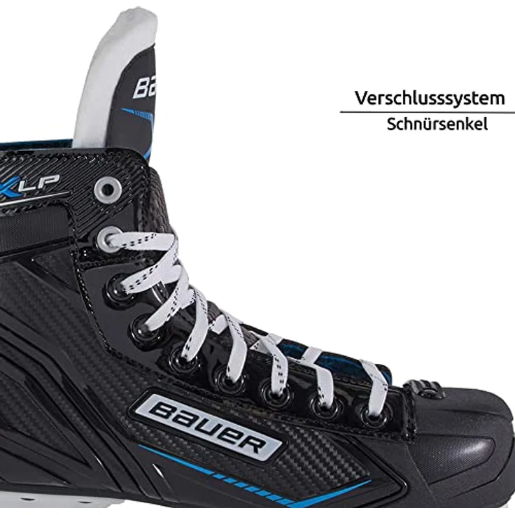 Bauer X-LP-Skate, Schlittschuhe für Eishockeyeinsteiger, Größe 45.5, mit komfortablem Fleece-Innenfutter und traditioneller Schnürung – Bild 2